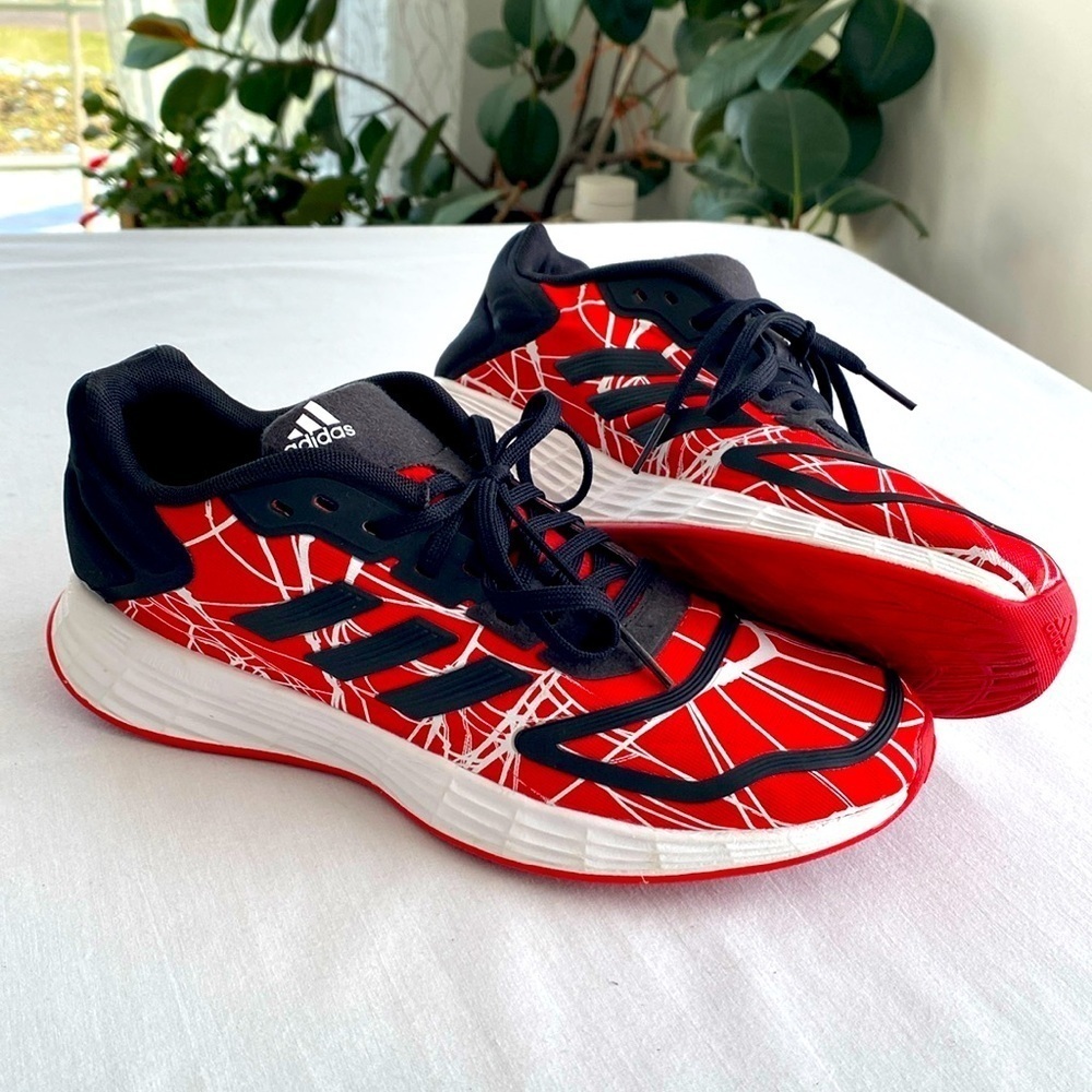Adidas Unisex x Marvel Duramo 10 Miles Morales Lace Shoes - Running, Sneakers